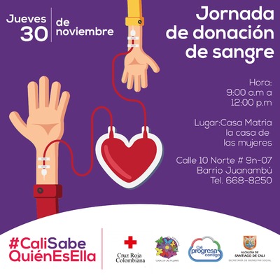 Este jueves, jornada de donaci&oacute;n de sangre en Casa Matria 