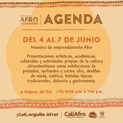 Muestra de emprendimiento Afro