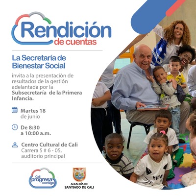 Rendici&oacute;n de Cuentas Subsecretar&iacute;a de Primera Infancia de Bienestar Social
