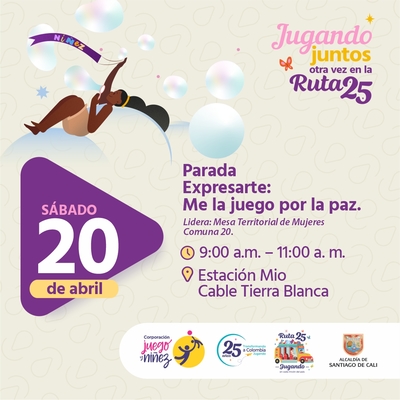 Parada Expresarte: Me la juego por la paz.