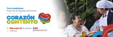 Programa &lsquo;Coraz&oacute;n Contento&rsquo; ser&aacute; el tema del pr&oacute;ximo foro ciudadano de la Alcald&iacute;a