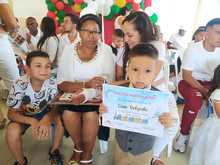 90 ni&ntilde;as y ni&ntilde;os vinculados al &lsquo;Modelo Cari&ntilde;o&rsquo; celebraron su transici&oacute;n a la educaci&oacute;n formal