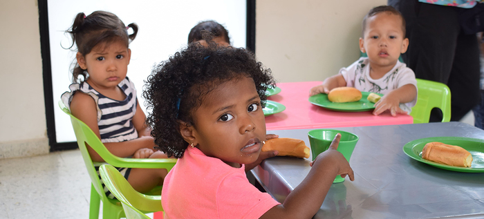 Ni&ntilde;as y ni&ntilde;os reciben el 70 por ciento del requerimiento nutricional diario, en las 135 UTS de Cali