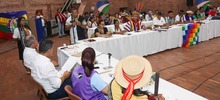 Pueblos ind&iacute;genas socializaron al Alcalde propuesta de pol&iacute;tica p&uacute;blica