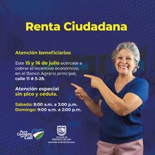 Beneficiarios del programa Renta Ciudadana as&iacute; pueden cobrar su subsidio en Cali, evitando largas filas