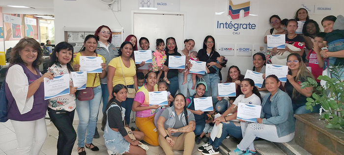 Integrantes de la Red de Mujeres Migrantes, en Cali, recibieron formaci&oacute;n sobre autocuidado, empoderamiento femenino y gesti&oacute;n de emociones