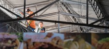 Zona de restaurantes en la plaza de mercado Alameda estrenar&aacute; cubierta
