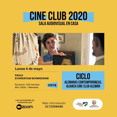 Cine club 2020 Sala Audiovisual en casa lunes 4 mayo - Ciclo alemanas contempor&aacute;neas, alianza cine alem&aacute;n