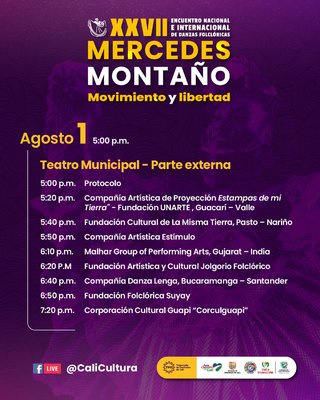 Gala de Cierre del XXVII Encuentro Nacional e Internacional de Danzas Folcl&oacute;ricas Mercedes Monta&ntilde;o
