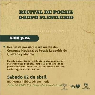 Recital de Poes&iacute;a Grupo Plenilunio