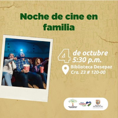 Noche de cine en familia