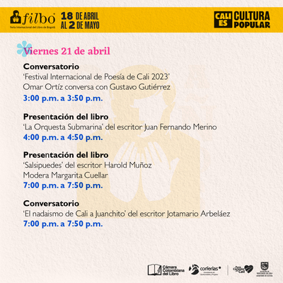 Cali es Cultura Popular  Ag&eacute;ndate con la Literatura Cale&ntilde;a - Festival Internacional del Libro de Bogot&aacute;