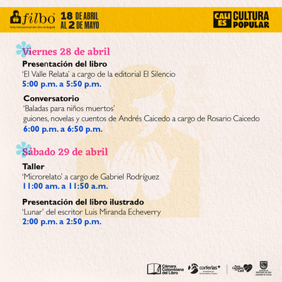 Cali es Cultura Popular  Ag&eacute;ndate con la Literatura Cale&ntilde;a - Festival Internacional del Libro de Bogot&aacute;