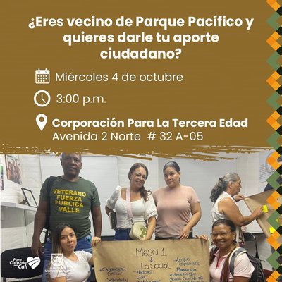 Convocatoria "Apropiandonos de Parque Pac&iacute;fico