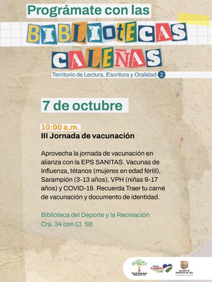 Progr&aacute;mate con la Bibliotecas Cale&ntilde;as