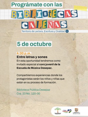 Progr&aacute;mate con la Bibliotecas Cale&ntilde;as