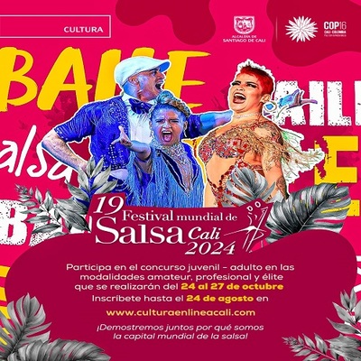 Inscripciones para la competencia y circulaci&oacute;n de artistas en el Festival Mundial de Salsa de Cali