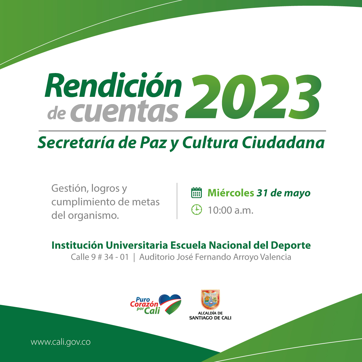 Primera Rendición de Cuentas de la Secretaría de Paz y Cultura Ciudadana 2023 Primera Rendición de Cuentas de la Secretaría de Paz y Cultura Ciudadana 2023