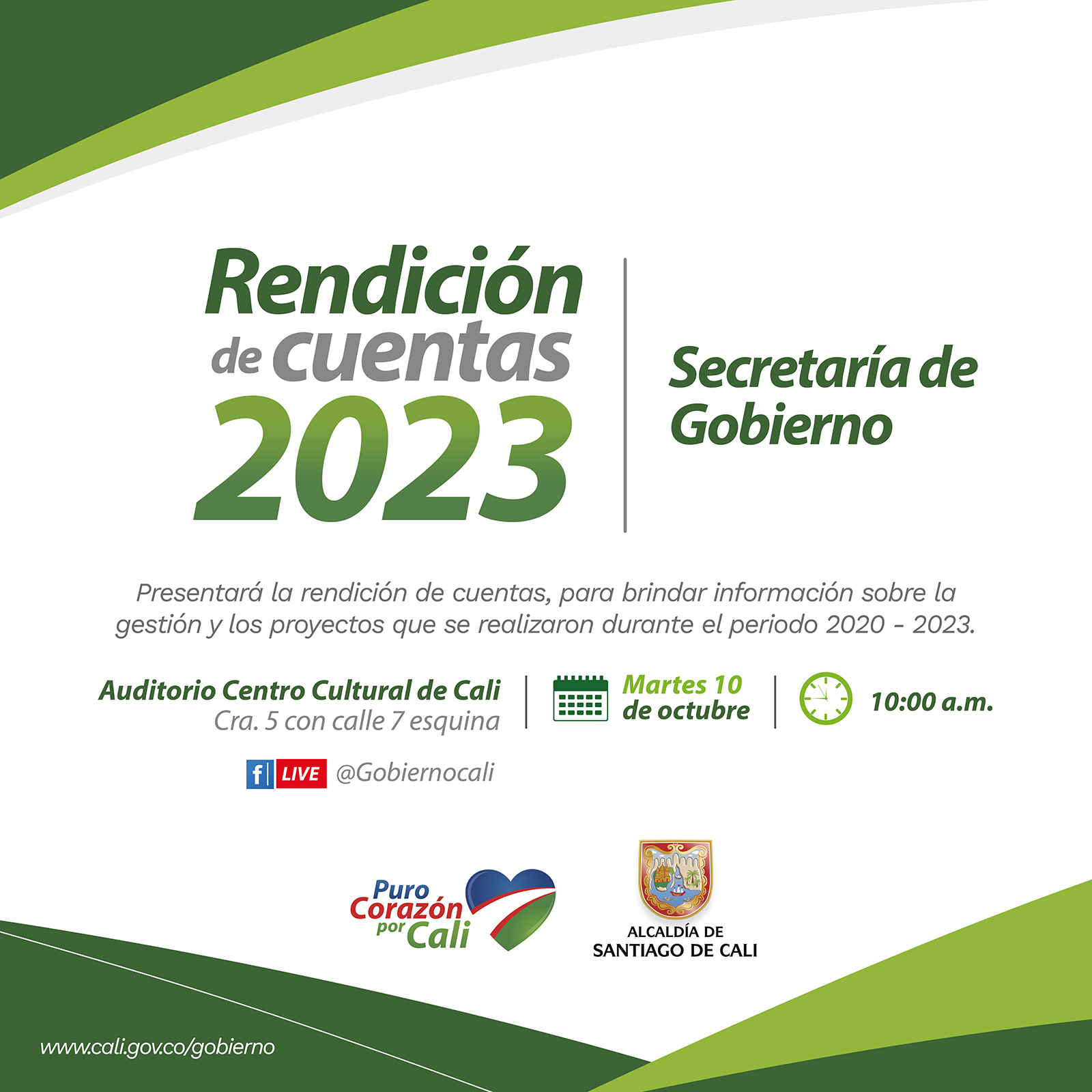 Te invitamos a la segunda jornada de rendición de cuentas de la Secretaría de Gobierno Distrital Te invitamos a la segunda jornada de rendición de cuentas de la Secretaría de Gobierno Distrital