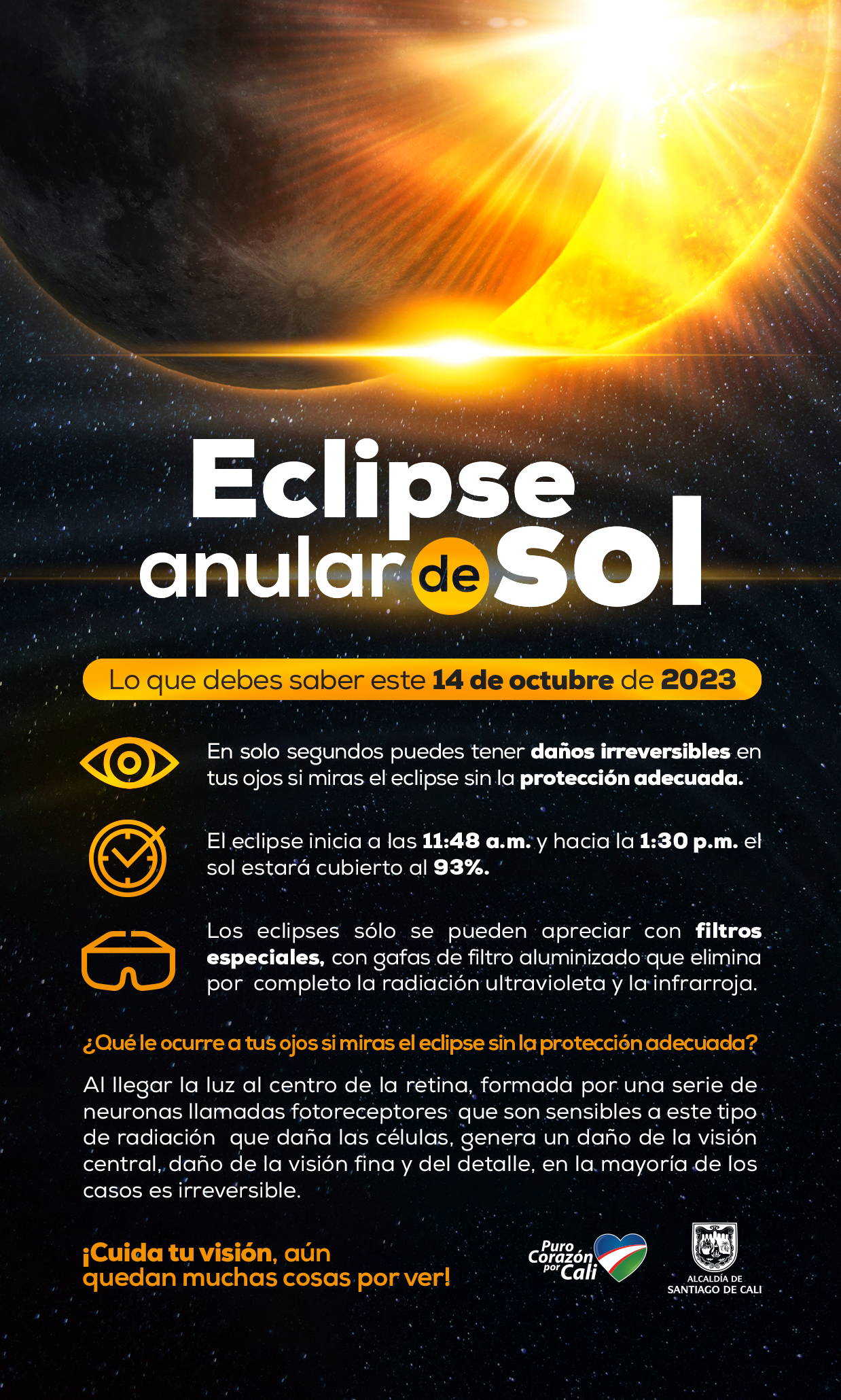 Cuida tu visión durante el eclipse anular de sol Cuida tu visión durante el eclipse anular de sol
