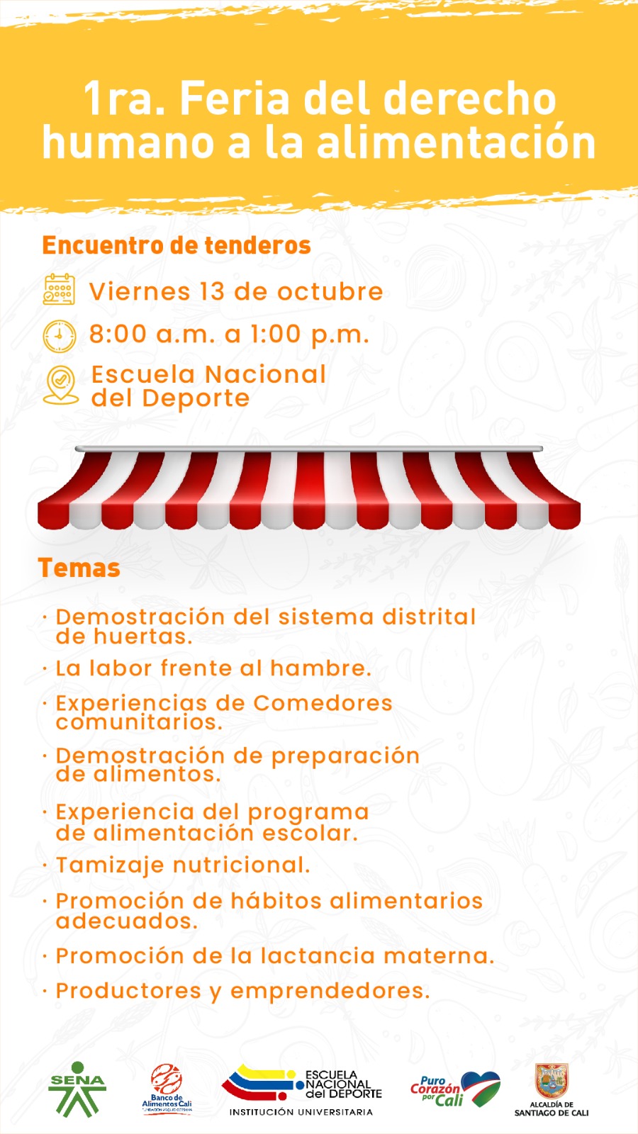 Cali realizará la ‘Primera Feria del derecho humano a la alimentación’ Cali realizará la ‘Primera Feria del derecho humano a la alimentación’