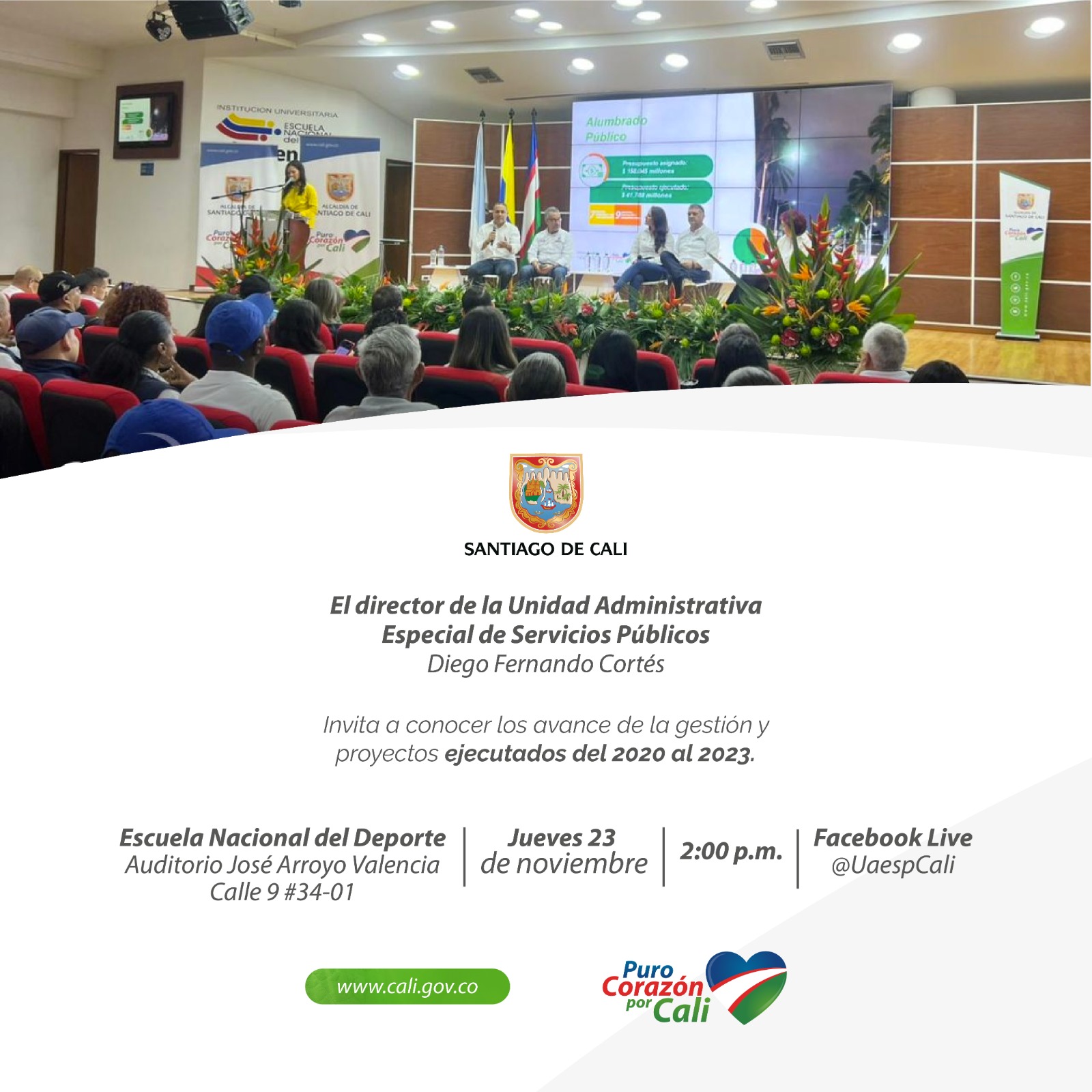 El 23 de noviembre la Uaesp rendirá cuentas a la ciudadanía El 23 de noviembre la Uaesp rendirá cuentas a la ciudadanía