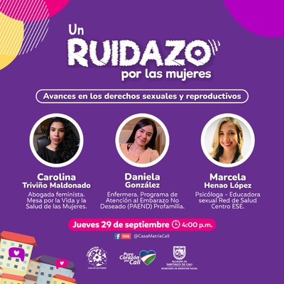 Un Ruidazo por las Mujeres para dialogar sobre&nbsp;avances en los derechos sexuales y reproductivos