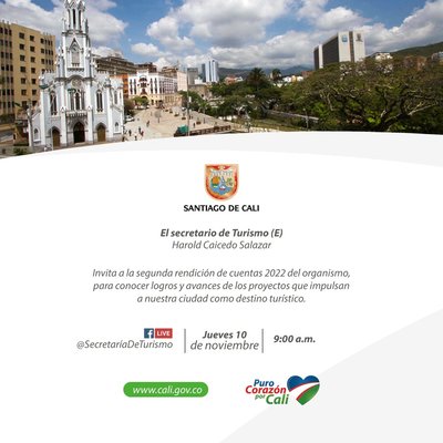 Con&eacute;ctate a la segunda rendici&oacute;n de cuentas de la Secretar&iacute;a de Turismo Distrital