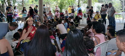 Los ni&ntilde;os y ni&ntilde;as del barrio Villa del Sur gozaron su fiesta, organizada por la Junta Comunal
