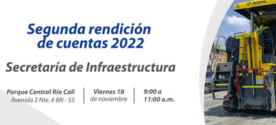 Cambio de fecha: Infraestructura rendir&aacute; cuentas el viernes 18 de noviembre