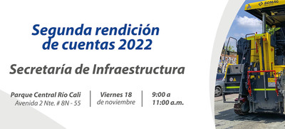 El 18 de noviembre, Infraestructura rendir&aacute; cuentas a la comunidad