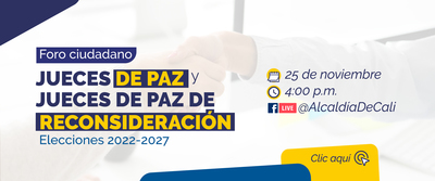 Foro ciudadano &lsquo;Elecciones de Jueces de Paz y  Jueces de Paz de Reconsideraci&oacute;n&rsquo;