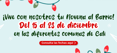 Progr&aacute;mate para la Novena al Barrio en comunas y corregimientos