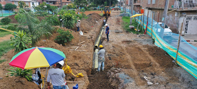 Andenes y alcantarillado de Bulevar de Oriente se encuentran entre el 80% y 100% de ejecuci&oacute;n