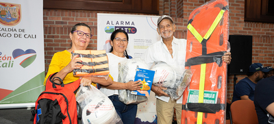 29 grupos de apoyo comunitario del Sistema de Alertas Tempranas Inteligentes y Comunitarias- SATIC ya est&aacute;n equipados