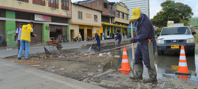 EDRU sigue interviniendo puntos cr&oacute;nicos de basuras en el centro de Cali