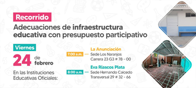 Comunidades educativas disfrutan de los mejoramientos en infraestructura