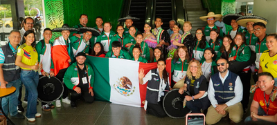 Delegaci&oacute;n de M&eacute;xico fue recibida en Cali con dulces t&iacute;picos y show de salsa Pioneros del Ritmo.