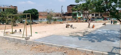 Casi lista la cancha m&uacute;ltiple del Bulevar de Oriente: Un espacio deportivo para toda la comunidad