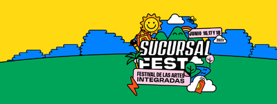 Este es el cartel del escenario electr&oacute;nico del Sucursal Fest 2023