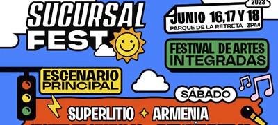 Este es el poderoso cartel del escenario principal de Sucursal Fest 2023