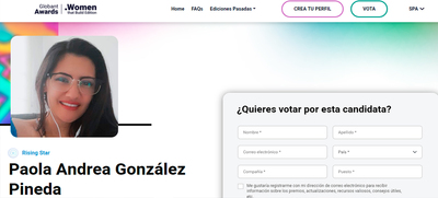 Maestra cale&ntilde;a nominada a los Globant Awards Women that Build Edition