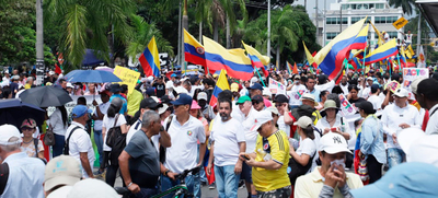 Con cultura ciudadana, miles de marchantes apoyaron en Cali las reformas del Gobierno Nacional