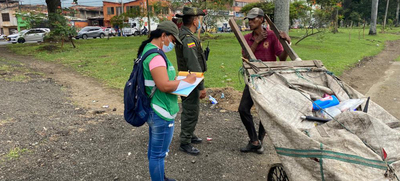 Jornada de limpieza y ornato en la calle 26