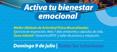 Activa tu bienestar f&iacute;sico y emocional en la Ciclovida