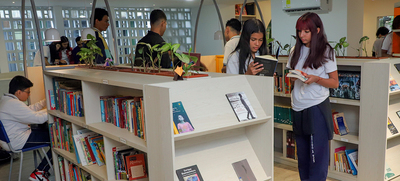 Una biblioteca escolar con nombre de mujer