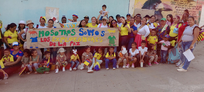 Ni&ntilde;as y ni&ntilde;os de La Estrella caminaron pidiendo paz para sus territorios