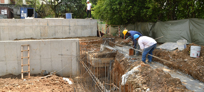 Lista la cimentaci&oacute;n en la obra del Instituto Popular de Cultura sede El Lido
