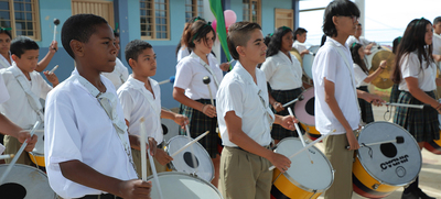El corregimiento La Paz estrena coliseo en la sede educativa Saavedra Galindo