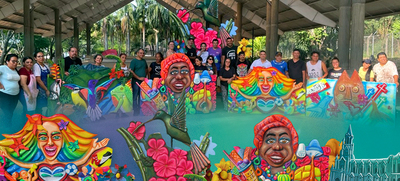 Finaliza el taller para la construcci&oacute;n de carrozas en el marco del Desfile del Carnaval de Cali Viejo